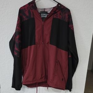 Gant Men's Burgundy and Black Windbreaker